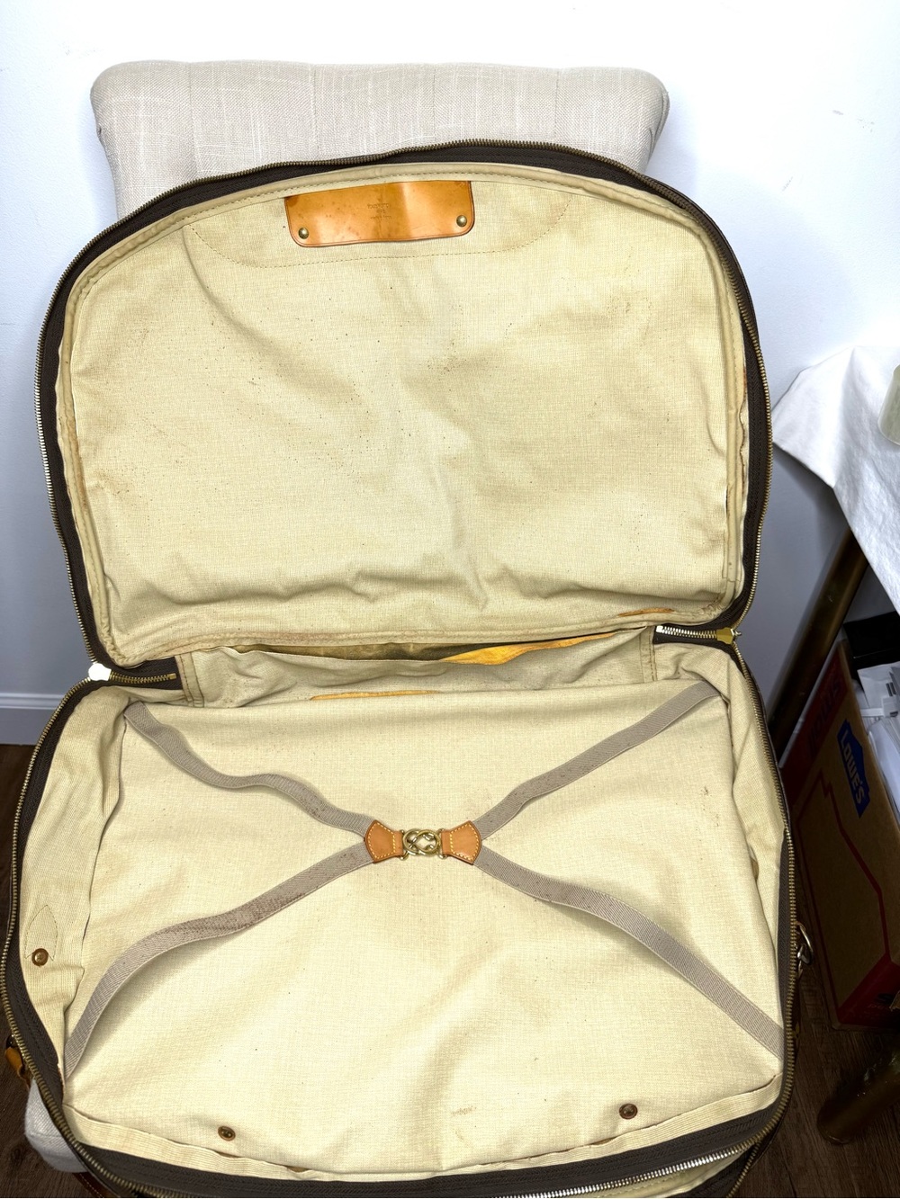 Authentic Louis Vuitton Alizé travel bag M41392 monogram LV brown canvas large - Picture 10 of 16